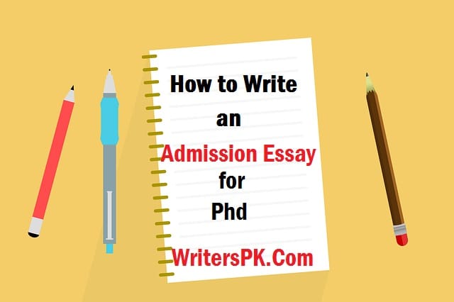 admission essay phd