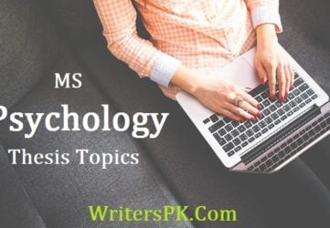 MS Psychology thesis topics